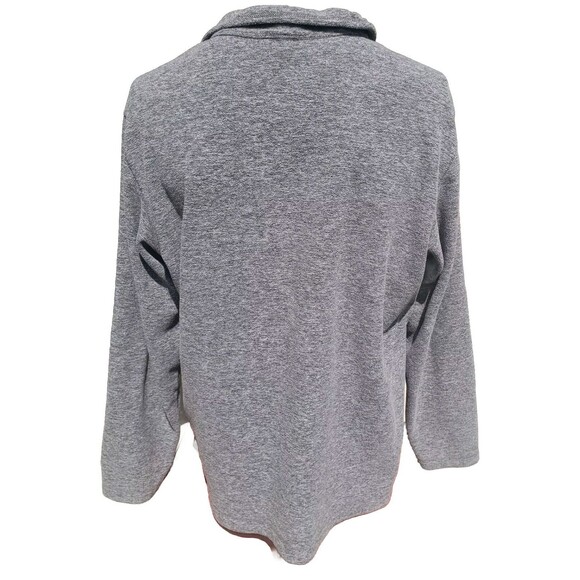 Eddie Bauer 1/4 Zip Pullover Sweater Fleece Gray Heathered Mens Size Large - Picture 12 of 16